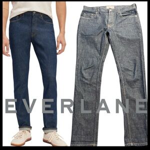 New Everlane Indigo Rinse Slim/Skinny Fit Denim Jeans (33x32)